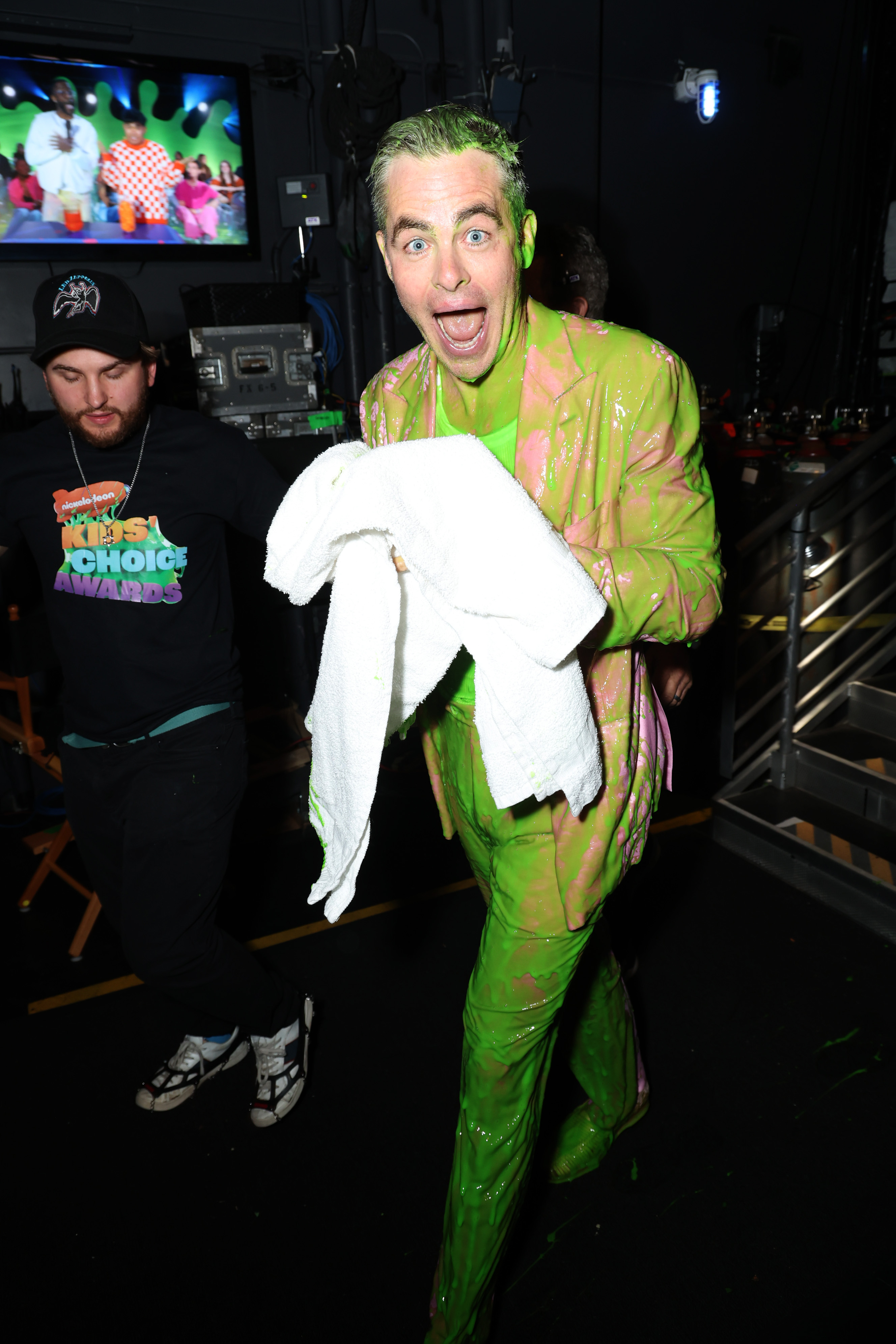 Chris Pine attends the 2023 Nickelodeon Kids' Choice Awards at Microsoft Theater on March 04, 2023 in Los Angeles, California. (Photo by Phillip Faraone/Getty Images for Nickelodeon)